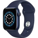 Apple Watch Series 6 GPS, 40mm Aliuminio korpusas su Deep Navy sportine juosta, mėlyna