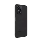 iLike Xiaomi Redmi Note 12 / Poco X5 Plastikinės odos galinis dangtelis juodas