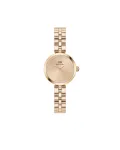 Daniel Wellington Quadro moteri&scaron;kas laikrodis 22mm rožinio aukso nerūdijančio plieno korpusas juodas odinis dirželis DW00100720