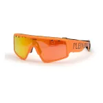 PHILIPP PLEIN SPORT SSP007-99B55A Vyri&scaron;ki Akiniai nuo Saulės &ndash; Juodas Rėmelis, Pilki Lę&scaron;iai, UV400