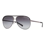 ARMANI EXCHANGE AX2002-60992V Unisex akiniai - Matinio juodo metalo rėmelis su tamsiai pilkais veidrodiniais sidabriniais lę&scaron;iais