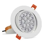 MIBOXER FUT062 9W apvalus RGB+CCT i&scaron;manusis LED skydelis su RF ir Wi-Fi, pasukamas, 720lm, 2700K-6500K, baltas