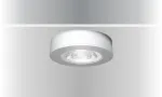 SYNERGY21 LED lubinis įleidžiamas &scaron;viestuvas Helios juodas, apvalus, pavir&scaron;inis montažo rėmelis (S21-LED-ME008)
