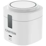 Canyon 4 in 1 Wireless Charging Stand, 30W maks., dydis: 70x70x70.3 mm, svoris: 414 g, su 1 m kabeliu, baltas