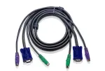 ATEN PS/2 KVM laidas 3 m juodas