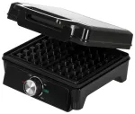 Adler AD 3088 vaflinė 2 dideliems vafliams, 1600 W (maks. 2000 W), nepridegančios plok&scaron;tės, reguliuojama temperatūra, juodos spalvos (AD 3088)
