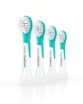 Philips Sonicare for Kids keičiamos galvutės HX6034/90 &mdash; 4 vnt., mėlynos/baltos, 3 mėn. keitimas