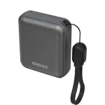 Dudao K22+ Ultra-Compact Power Bank 10000mAh 22.5W USB-C su dirželiu / laidu - Pilka
