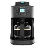 Cecotec Coffee 66 Grind & Drop Kavos Virimo Aparatas su Kūgine Girnosele, 1.2 L, 900 W, Juodas