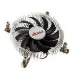 Akasa AK-CC7129BP01 žemo profilio procesoriaus au&scaron;intuvas, 75 mm, LGA775/LGA1156/LGA1155/LGA1150, aliuminis