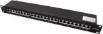 VALUE 19 colių (19 inch) jungčių skydelis Cat6A/Class EA 24 prievadai ekranuotas juodas