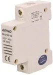 ORNO OR-DP-SB-133 Prieinamas belaidis durų skambutis, DIN bėgelis 1 modulis, 230V AC, 85 dB, balta/pilka