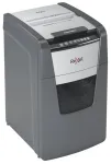 Rexel Optimum AutoFeed+ 130X popieriaus smulkintuvas, kryžminis pjovimas, 55 dB, 22 cm, juoda, sidabrinė