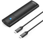 ORICO PWDM2-G2-BK-EP dėklas M.2 NVMe/SATA SSD diskui, 10Gbps, juodas
