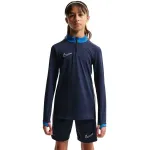 Nike Dri-FIT Academy 25 Drill Top Youth ilgomis rankovėmis treniruočių mar&scaron;kinėliai su ketvirčio užtrauktuku - Obsidian/White, dydis L