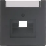 Busch-Jaeger future&reg; linear 1 jungties centrinis dangtelis UAE/IAE su žymėjimo lauku, Studio White