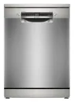 Bosch Serie 4 SMS4HMI08E laisvai pastatoma indaplovė, 14 komplektų, sidabrinė Inox, EcoSilence Drive, Home Connect
