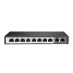 Switch Extralink PERSES 8x Gigabit PoE/PoE+ 2x RJ45 Uplink 96W