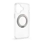 Evelatus Apple iPhone 17 hibridinis dėklas su MagSafe PC+TPU 360 metaliniu stoveliu, permatomas