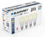 Blaupunkt LED lemputė E27 A60 570 lm 6W 2700K, 4 vnt. (BLAUPUNKT-E27-6W-WW-4)