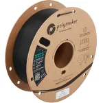 Polymaker HT-PLA-GF 1,75 mm juodos spalvos 1 kg stiklo pluo&scaron;tu armuotas PLA kaitinimo siūlas