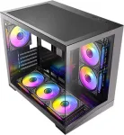 Antec CX M3 ARGB B Mini-Tower kompiuterio korpusas, grūdintas stiklas, 3x 120mm ARGB ventiliatoriai, microATX