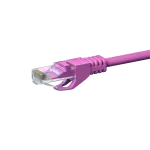 DSIT CAT 6 U/UTP tinklo jungiamasis laidas, 1 m, rožinis, CCA, RJ45, Gigabit Ethernet