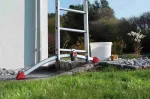 HAILO ProfiLOT kombinacinės kopėčios S100, aliuminis, 3x12 pakopų, 150 kg, EN 131 Professional