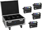 EUROLITE rinkinys 4x AKKU MBT-3 Spot MK2 LED prožektoriai + Flightcase su ratais ir įkrovimo funkcija
