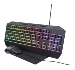 Trust GXT 791 klaviatūros ir pelės rinkinys, USB, QWERTZ voki&scaron;ka, juodas (25284)
