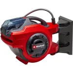 Einhell GE-HR 18/30 WH Li-Solo Power X-Change akumuliatorinė sieninė žarnos vyniojimo ritė, 18 V, 1/2 colio, vyniojimas mygtuku, raudona, be žarnos, akumuliatoriaus ir kroviklio