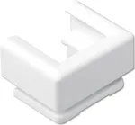 JUNG 12 WW kabelių kanalo įvado slankiklis 15 x 15 mm kanalui, termoplastikas, alpių baltos spalvos