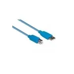 EXSYS EX-K1620-0.5 USB 3.2 Gen 1 kabelis, USB-A į USB-B, 0,5 m, mėlynas
