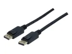 exertis Connect DisplayPort kabelis 1m juodas DP 1.1 Male to Male 127000