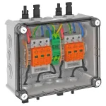 OBO VG-BC900S11 PV sistemos sprendimas korpuse, 2x1 PV string į 2 i&scaron;ėjimus, Type 2 SPD, 900 V DC 5088565