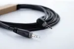 Cordial 14833 3,5 mm jack audio kabelis, 3 m, juodas PVC, susukta pora