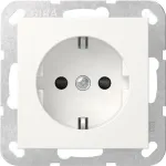 Gira System 55 SCHUKO lizdas, įleidžiamas, matinis baltas, 16 A, 250 V, su padidinta apsauga nuo kontakto 475527