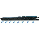 Liebernetz 19 inch 1U stovo ventiliatorių blokas - horizontalus i&scaron;metimas, 95 m&sup3;/h, 12V DC, 34 dB, juodas (90LN19LUE1HE8BR)