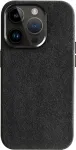 CYOO Alcantara dėklas iPhone 16 Pro - juodas CY123617