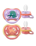 Philips AVENT Ultra Air Deco žindukas, 18 mėn.+, mergaitėms, 2 vnt.