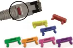 Wirewin PKL-LED CLIP GE LED kabelio spaustukas RJ45 tinklo kabeliams, geltonas