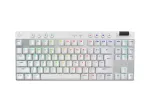Logitech G PRO X TKL klaviatūra, žaidimų, belaidė RF + Bluetooth, QWERTY US International, balta