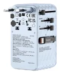 Verbatim Charge 'n' Travel 70W 2C įtraukiamas universalus kelioninis adapteris mėlynas