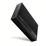 Axagon EE35-GTR USB-C 5Gbps - SATA 6G, 3.5 inch briaunota dėžė JUODA - USB Type C i&scaron;orinis HDD korpusas 3.5 colio
