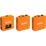 R&Oslash;DE Wireless GO III Orange - belaidė mikrofono sistema (oranžinė)