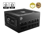 MSI MAG A850GL PCIE5 II maitinimo blokas 850 W 20+4 pin ATX ATX Juoda