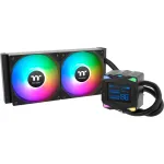 Skysčio au&scaron;inimo komplektas Thermaltake LA240-S ARGB 12 cm Juodas