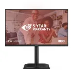 AOC 24E4U monitor kompiuteriui 60,5 cm (23,8 colio) 1920 x 1080 pikselių Full HD LED juodas