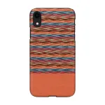 Browny Check Black apsauginis dėklas iPhone XR i&scaron; natūralios medienos ir polikarbonato