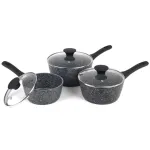 Verdančių puodų rinkinys Salter BW11460BRMFO 3 vnt. juodas aliuminis